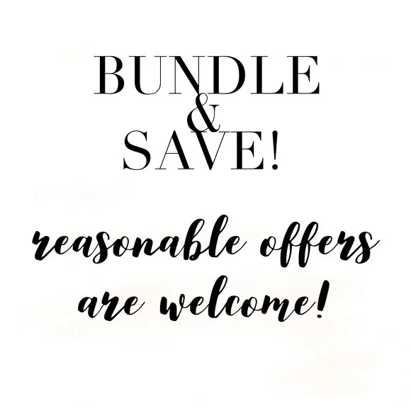Offers welcome to serious buyers only! Please make me an offer & bundle to save! When asking for a bundle, please don main image 2